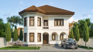 Proiect casa parter + etaj (190 mp) - Sierra Proiect casa parter + etaj (190 mp) - Sierra